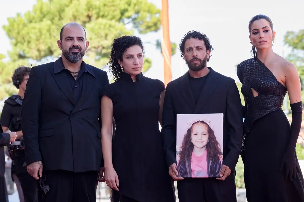 Il cast di The Voice of Hind Rajab - Foto Karen Di Paola