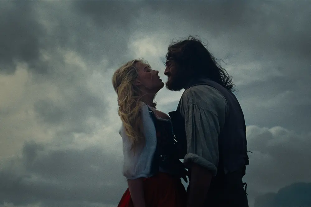 (L-r) Actor, Producer MARGOT ROBBIE as Catherine Earnshaw and JACOB ELORDI as Heathcliff in \\u201CWuthering Heights,\\u201D a Warner Bros. Pictures Release. , Photo Courtesy Warner Bros. Pictures.