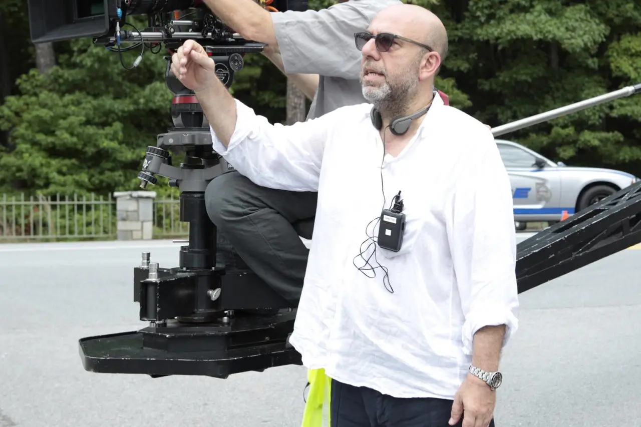 Paolo Virzì sul set del film
