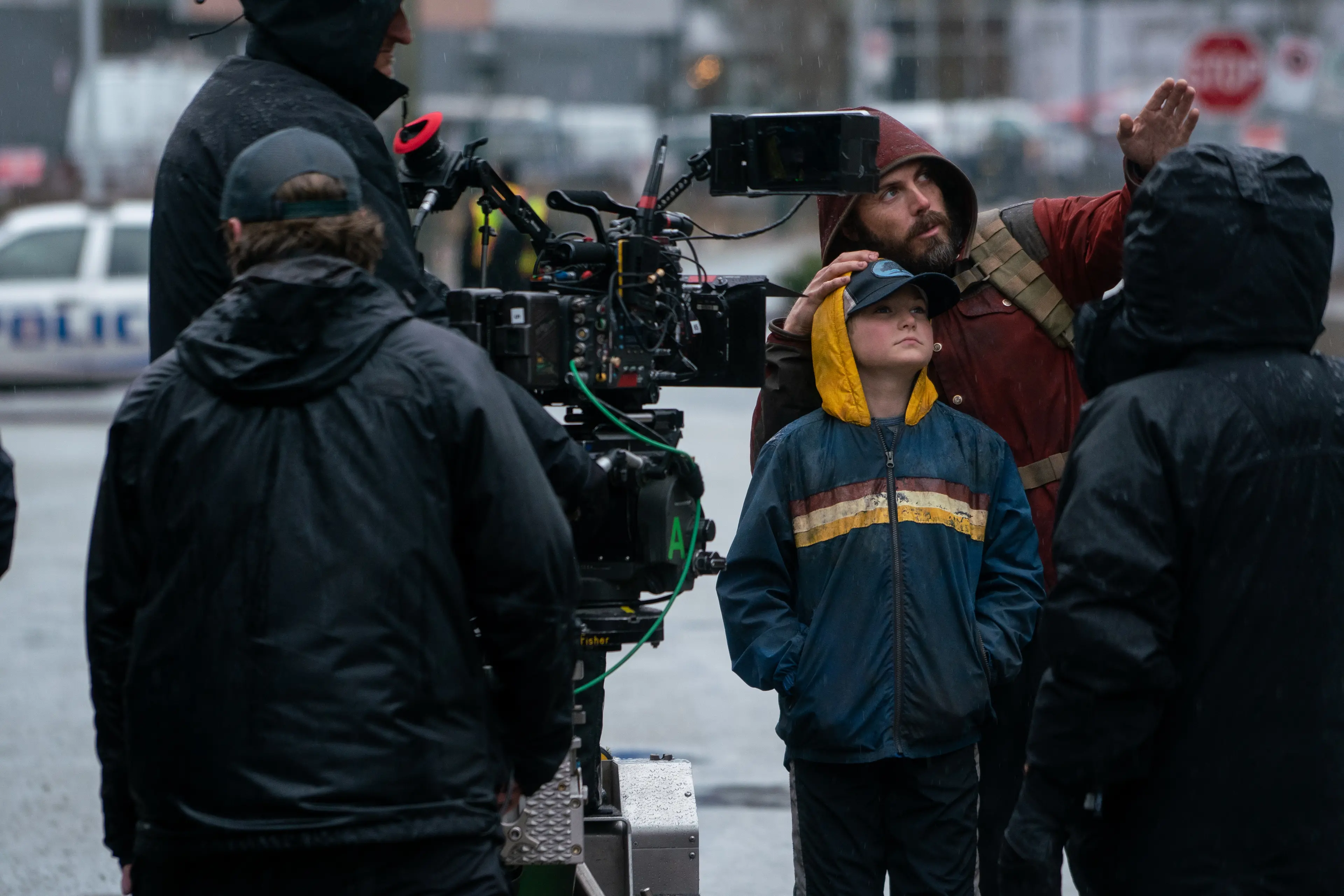 Casey Affleck sul set di Light of My Life