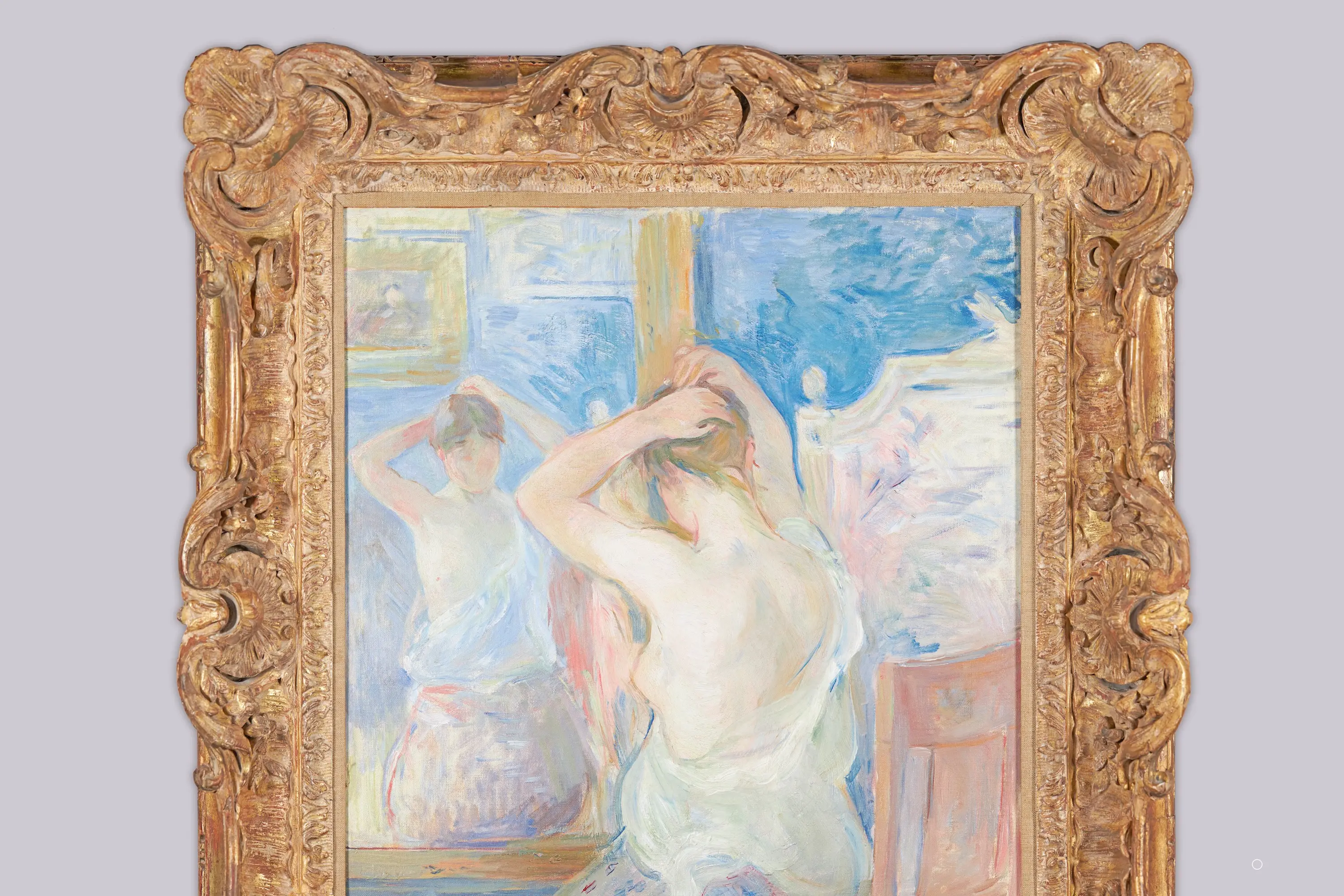 Berthe Morisot, Devant la psyché (1890)