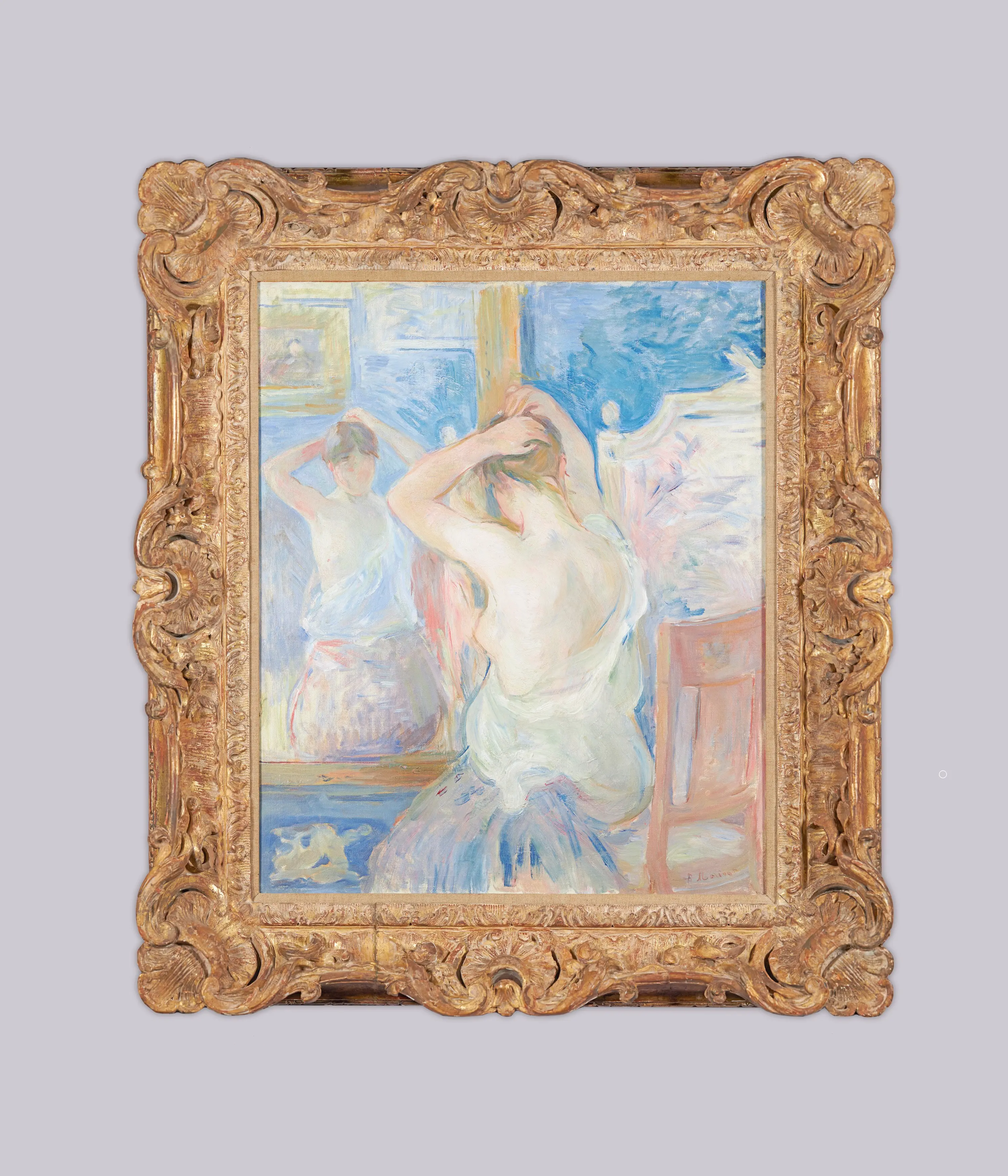 Berthe Morisot, Devant la psyché (1890)