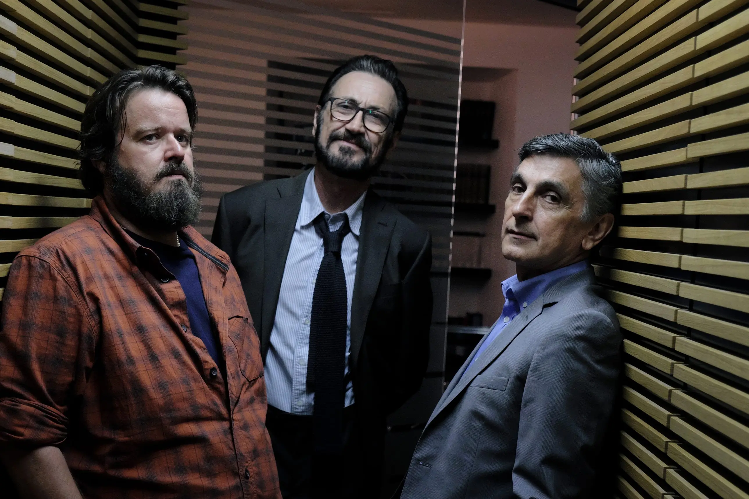 Giuseppe Battiston, Marco Giallini e Vincenzo Salemme - ph. Fabio Lovino