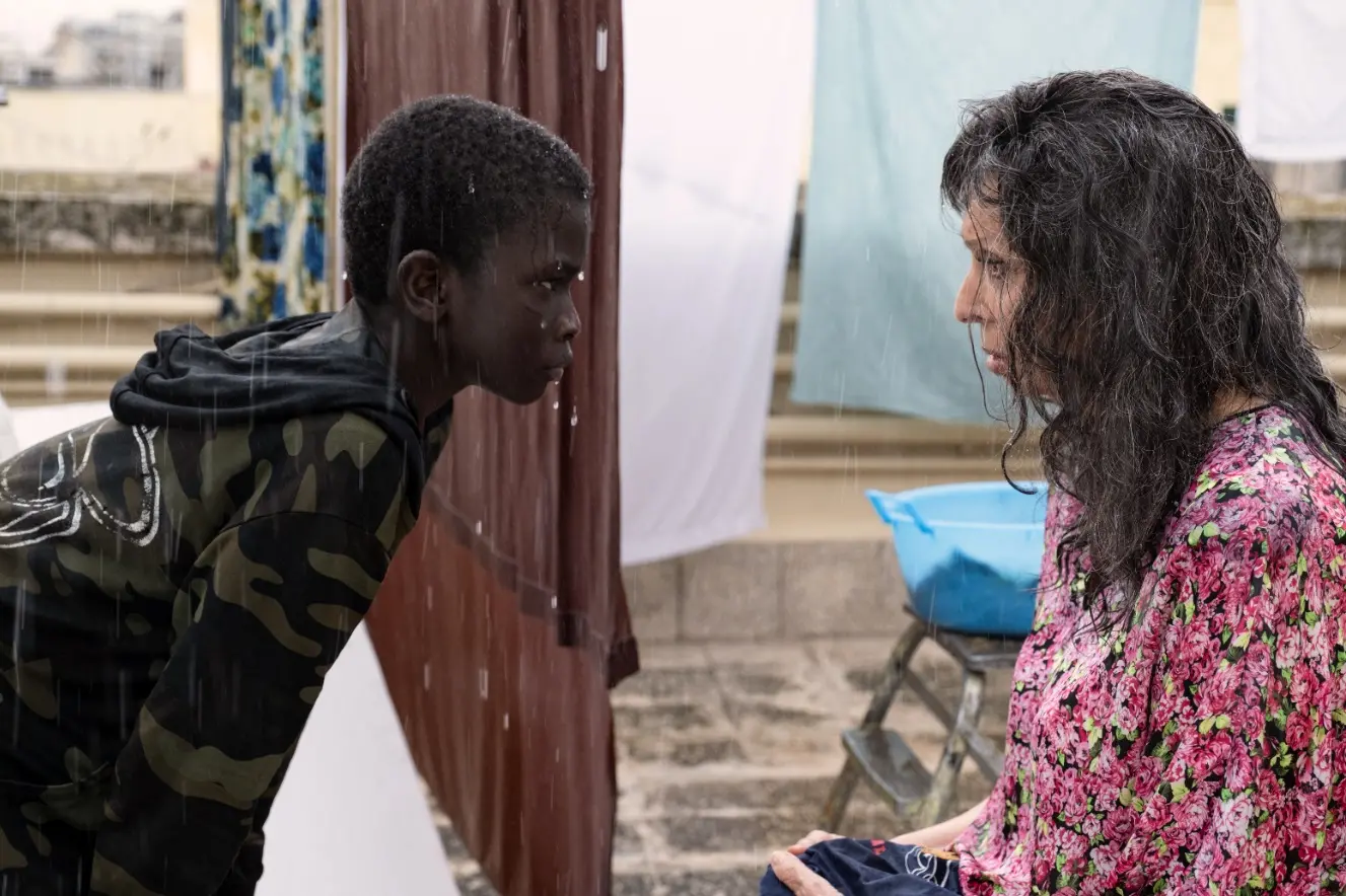 Ibrahima Gueye e Sophia Loren - credits: Regine de Lazzaris aka Greta