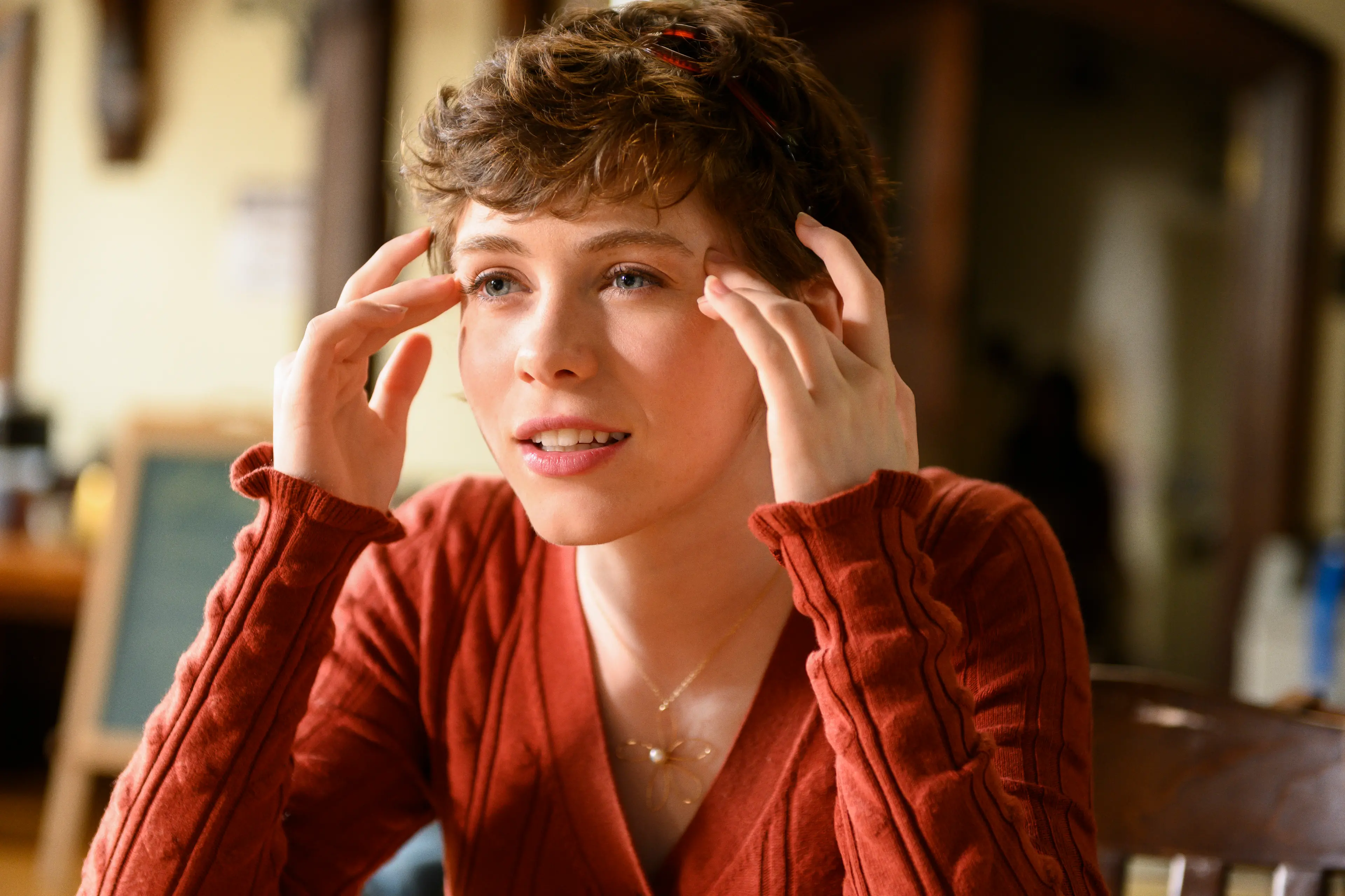 (L-R) Sophia Lillis stars in UNCLE FRANKPhoto: Brownie HarrisCourtesy of Amazon Studios