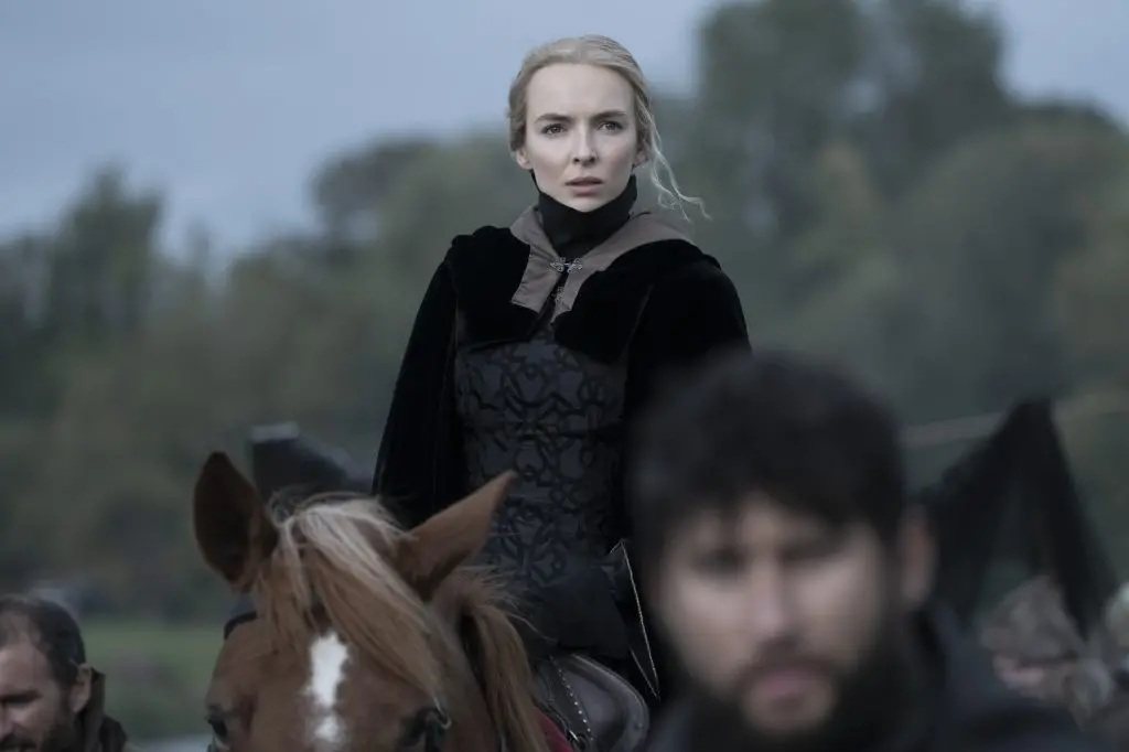 Jodie Comer as Marguerite de Carrouges in 20th Century Studios\\' THE LAST DUEL. Photo credit: Patrick Redmond. \\u00A9 2021 20th Century Studios. All Rights Reserved.