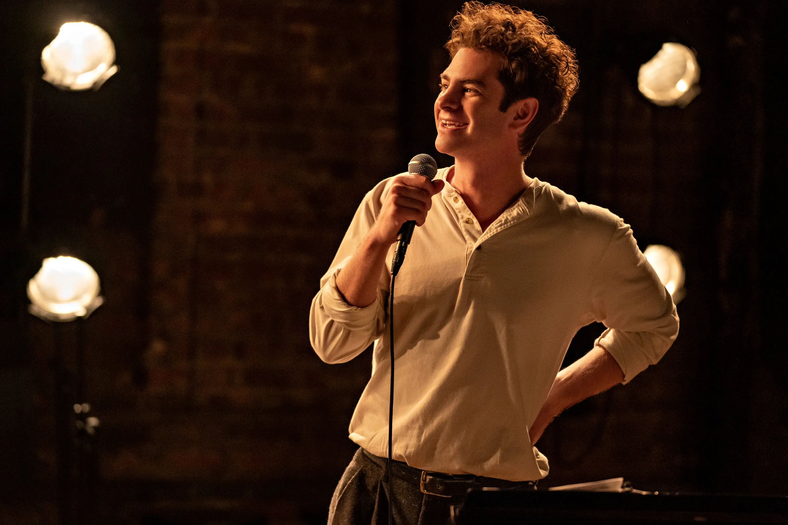 TICK, TICK…BOOM! Andrew Garfield as Jonathan Larson, in TICK, TICK…BOOM! Photo Credit: Macall Polay/NETFLIX ©2021