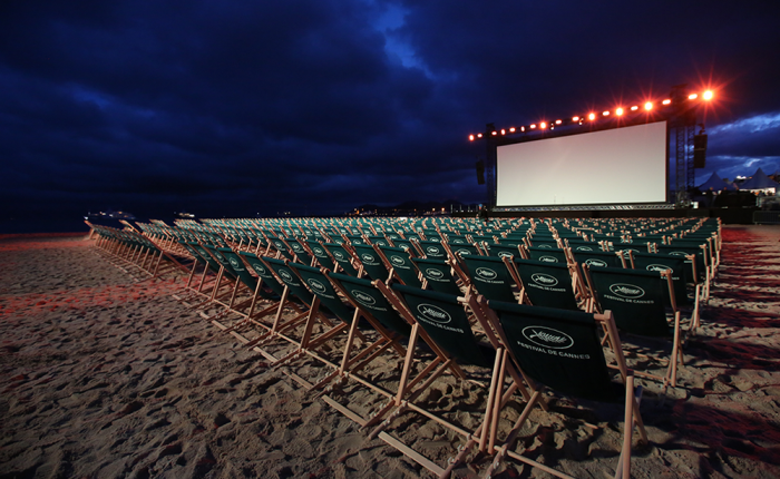 Cannes, Cinéma de la plage