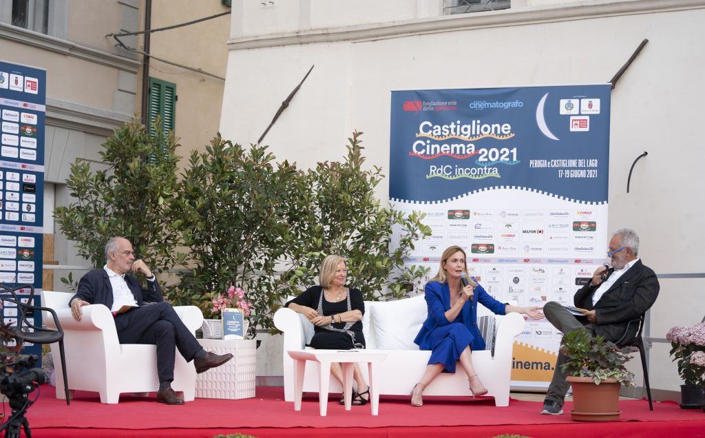 da sinistra: Fabio Ferzetti, Valeria Ciangottini, Lucia Mascino e Steve Della Casa (foto di Karen Di Paola)